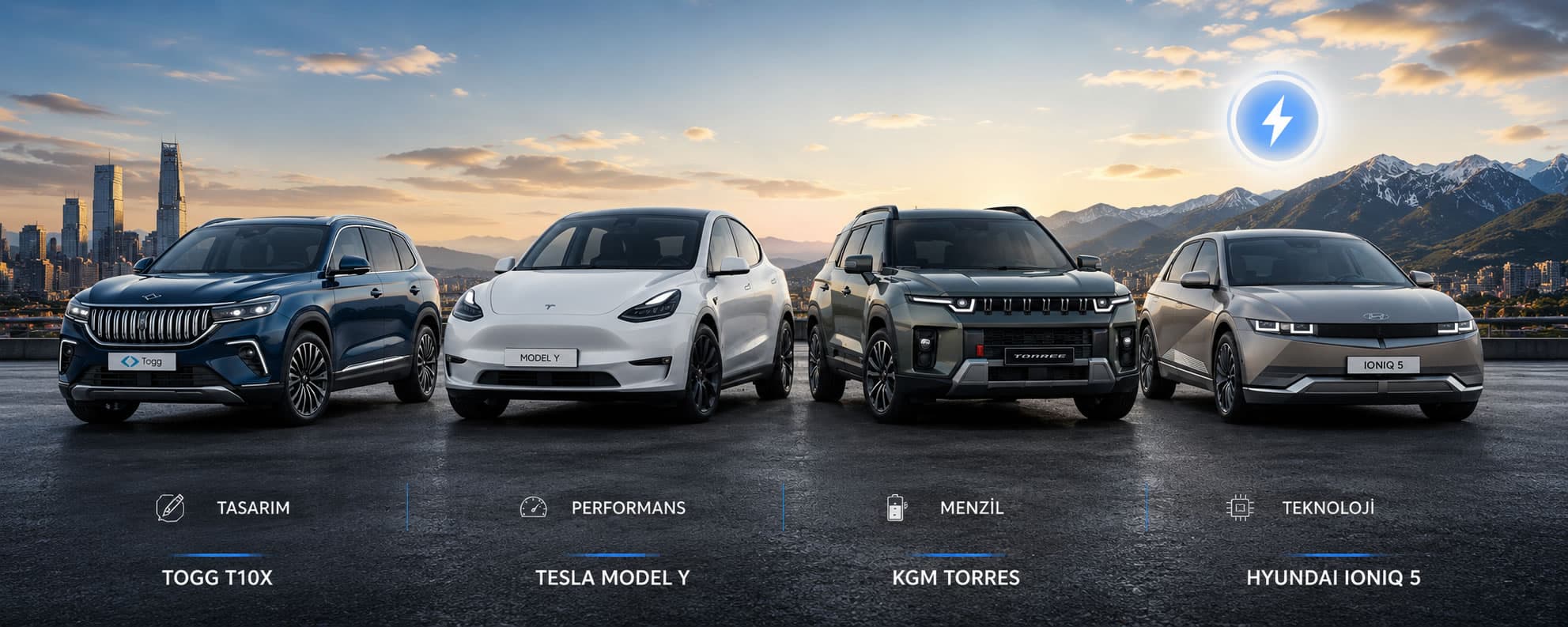 Togg T10X, Tesla Model Y, KGM Torres EVX ve Hyundai Ioniq 5: Hangisi, Neden Alınır?